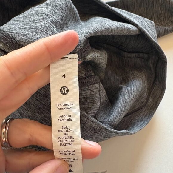 NWT Lululemon Align Pant 25 Space Dye Grey Heather Legging Soft - Picture 3 of 6